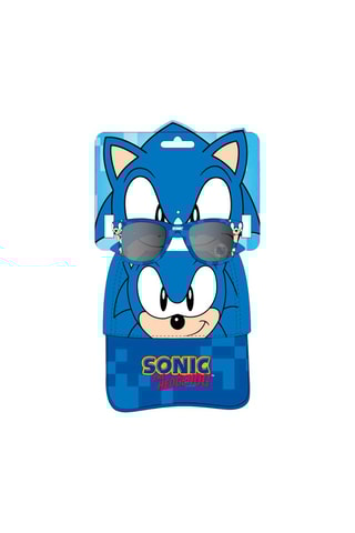 Boné e óculos de sol Sonic - Azul