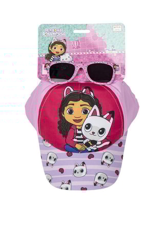 Boné e Óculos de Sol criança Gabby e a casa mágica UV 400 - Rosa