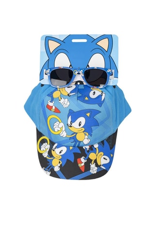 Boné e Óculos de Sol criança Sonic Categoria 3 - Azul e preto