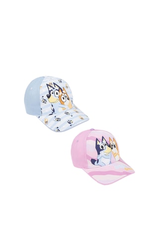 2 bonés Bluey e Bingo Bluey - Azul-celeste e rosa