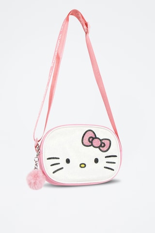 Mala a tiracolo Hello Kitty Sanrio - Branco e rosa maquilhagem