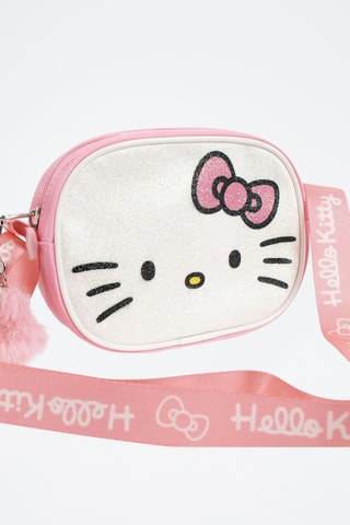 Mala a tiracolo Hello Kitty Sanrio - Branco e rosa maquilhagem