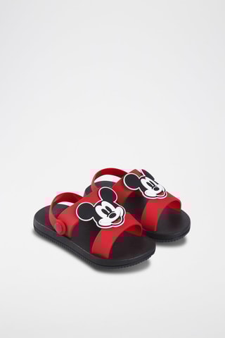 Sandálias Mickey Disney Preto e vermelho