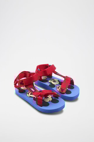 Sandálias Mickey Disney Azul e vermelho