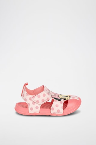 Sandálias Minnie Disney Rosa e branco