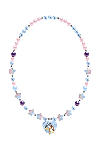 Colar Bluey e Bingo Bluey - Azul-celeste