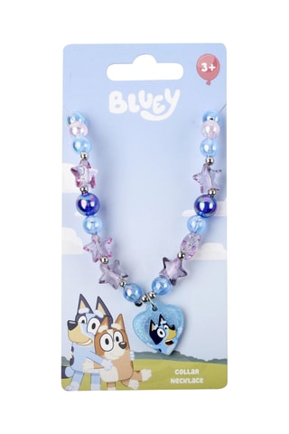 Colar Bluey e Bingo Bluey - Azul-celeste