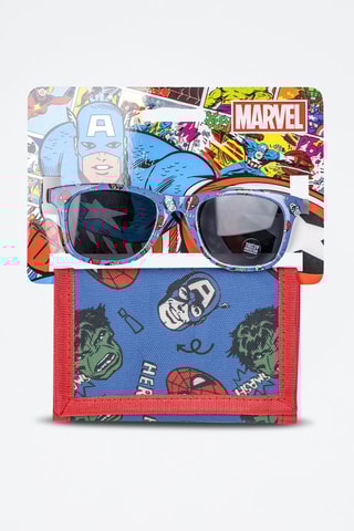 Carteira e Óculos de Sol criança Os Vingadores Marvel Categoria 3 - Azul-marinho