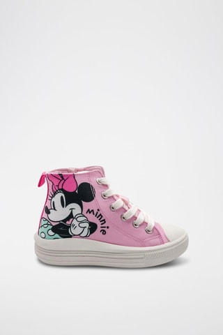 Sapatilhas subidas Minnie Disney - Rosa 