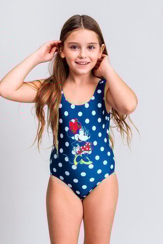 Fato de banho Minnie Disney Azul-marinho e branco