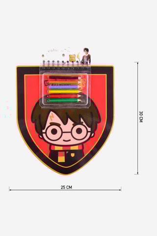 Livro de colorir com espiral Harry Potter Azul-claro - 30 x 30 x 1 cm