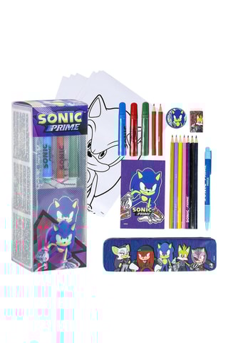 Kit para colorir Sonic - 25 peças - Azul