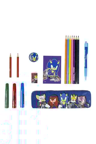 Kit para colorir Sonic - 25 peças - Azul