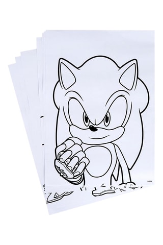 Kit para colorir Sonic - 25 peças - Azul