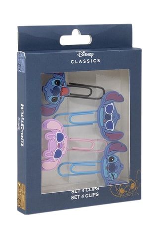 4 clipes Stitch e Angel Lilo e Stitch Disney - Multicor