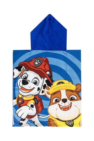 Poncho de banho com capuz Chase Patrulha Pata - Azul