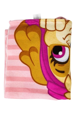Poncho com capuz Stella e Everest Patrulha Pata - Rosa