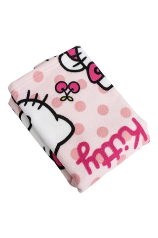 Poncho com capuz Hello Kitty - Rosa