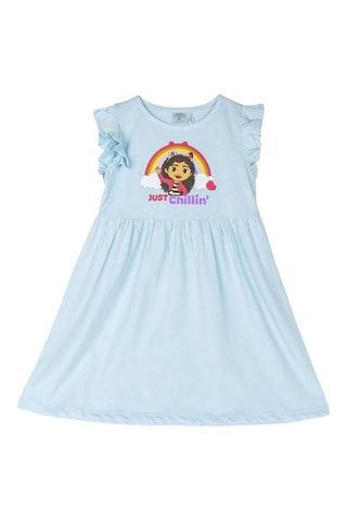 Vestido Gabby e a Casa de Bonecas Turquesa