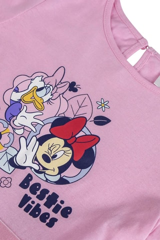 Vestido Minnie e Margarida Disney Rosa