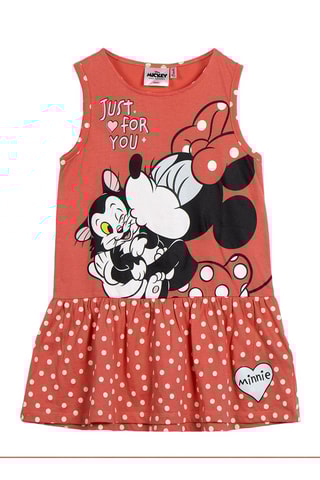 Vestido sem mangas Minnie Disney - Vermelho