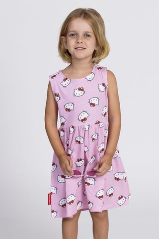 Vestido sem mangas Hello Kitty Sanrio - Rosa