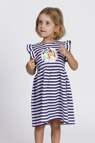 Vestido Bluey - Azul-marinho
