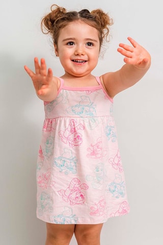 Vestido Patrulha Pata Rosa