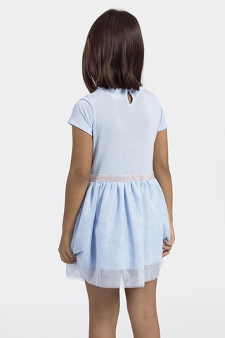 Vestido efeito ilusório Stitch e Angel Lilo e Stitch Disney - Azul-claro