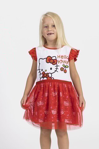 Vestido Hello Kitty Sanrio - Vermelho