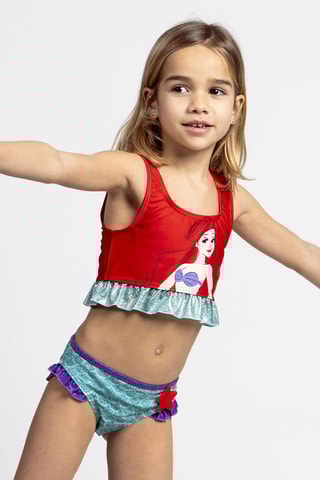 Maillot 2 pièces Princesses Disney - Rouge et vert