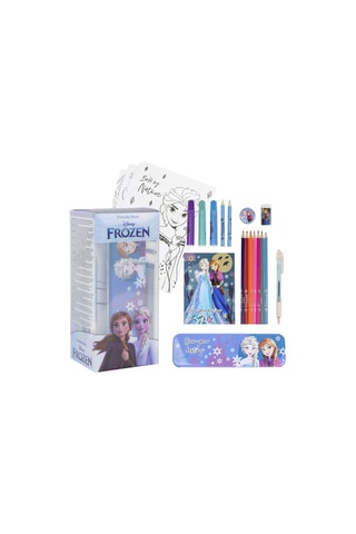 Kit pinturas Elsa e Anna Frozen Disney Azul-celeste e branco
