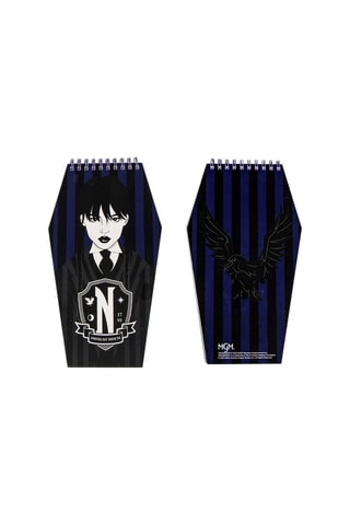 Coffret de papelaria Wednesday Addams - 6 peças - Violeta