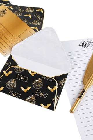 Coffret de papelaria e penas Harry Potter - 9 peças - Branco
