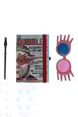 Coffret de papelaria Luna Lovegood Harry Potter - 3 peças - Azul-celeste