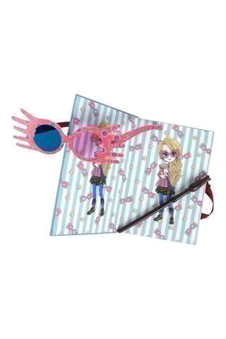 Coffret de papelaria Luna Lovegood Harry Potter - 3 peças - Azul-celeste