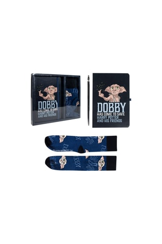 Coffret de papelaria Dobby Harry Potter - 3 peças - Azul-marinho