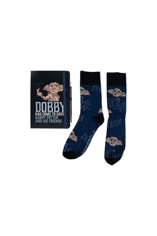 Coffret de papelaria Dobby Harry Potter - 3 peças - Azul-marinho