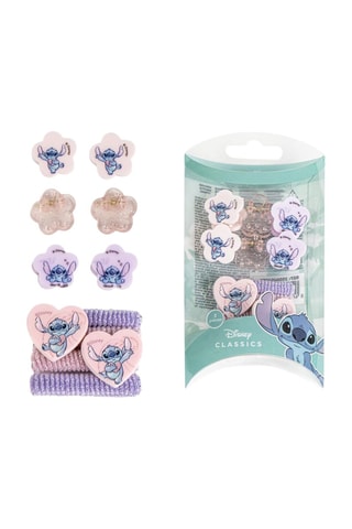 Kit de acessórios para cabelo Stitch - Lilo e Stitch - Disney - 10 peças - Multicor