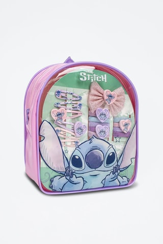 Kit de acessórios para cabelo Stitch - Lilo e Stitch - Disney - 17 peças - Multicor