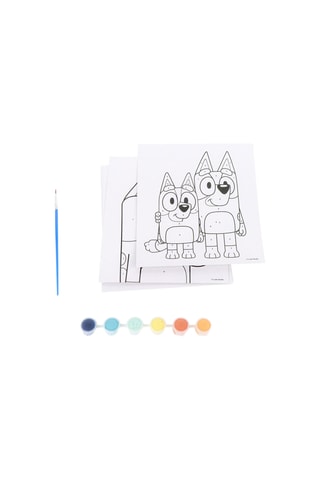 Coffret de papelaria para colorir Bluey e Bingo Bluey - 13 peças - Azul-celeste