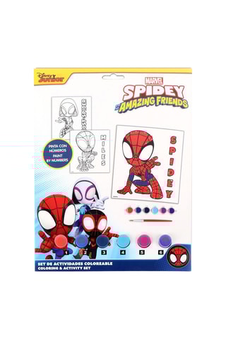 Coffret de papelaria para colorir Homem-Aranha Os Vingadores Marvel - 13 peças - Branco