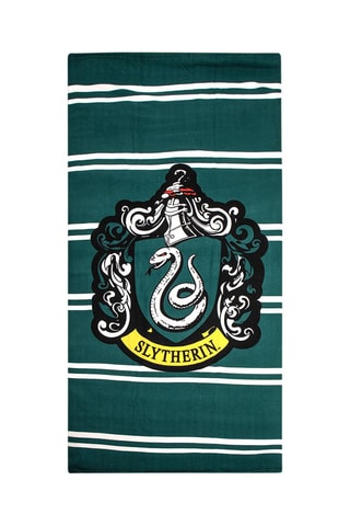 Toalha de banho grande Slytherin Harry Potter - Verde e cinzento - 90 x 180 cm