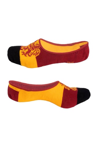 3 pares de meias curtas Gryffindor Harry Potter - Cinzento-claro mesclado e bordô