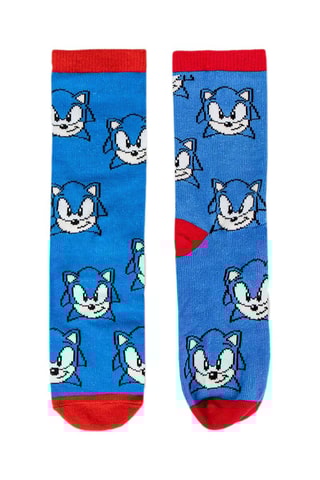 4 pares de meias Sonic - Multicor