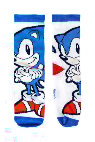 4 pares de meias Sonic - Multicor