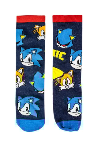 4 pares de meias Sonic - Multicor