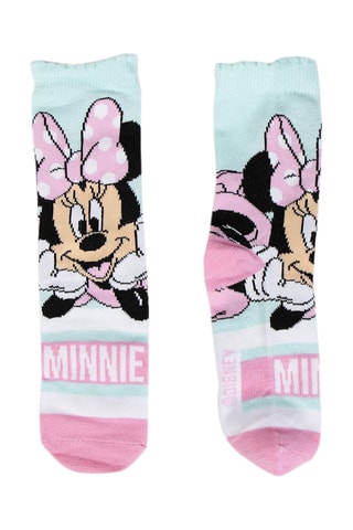 4 pares de meias Minnie Disney - Multicor