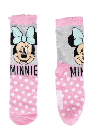 4 pares de meias Minnie Disney - Multicor