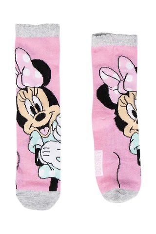 4 pares de meias Minnie Disney - Multicor